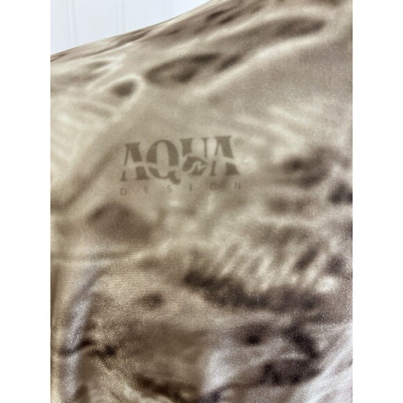Aquawear Camo Long Sleeve Fishing/Outdoor short. 1/4 Zip Front W/ Pocket.Sz Lg. - Picture 10 of 12